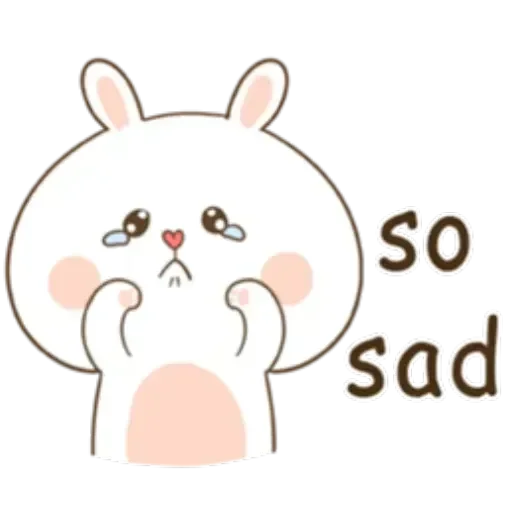 😢 Стикер «Puffy Rabbit 1» для Telegram