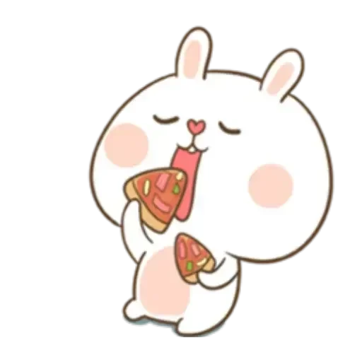 🍕 Стикер «Puffy Rabbit 1» для Telegram