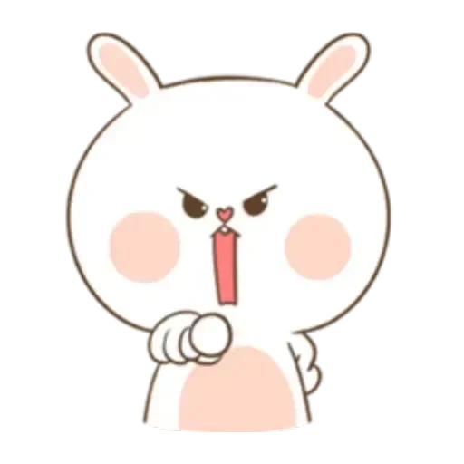 😡 Стикер «Puffy Rabbit 1» для Telegram