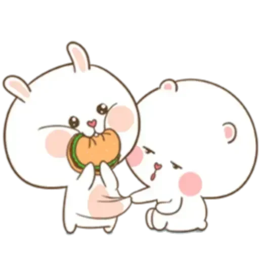 🍔 Стикер «Puffy Rabbit 2» для Telegram
