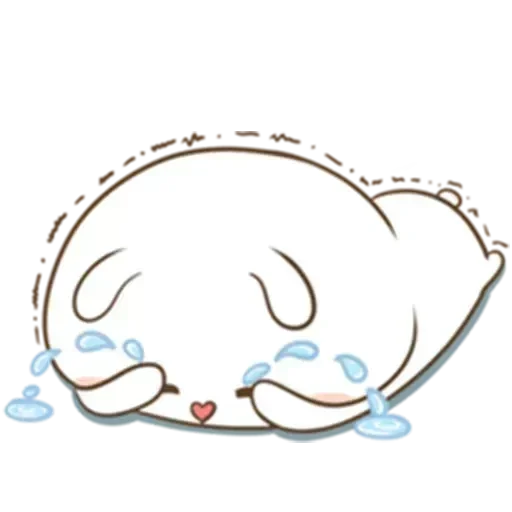 😭 Стикер «Puffy Rabbit 2» для Telegram