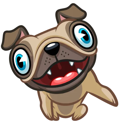 😁 Стикер «Fred the Pug» для Telegram