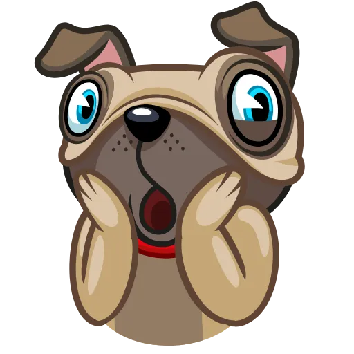 😁 Стикер «Fred the Pug» для Telegram