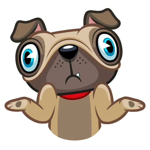 😁 Стикер «Fred the Pug» для Telegram