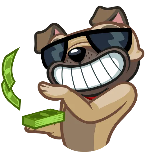 😁 Стикер «Fred the Pug» для Telegram