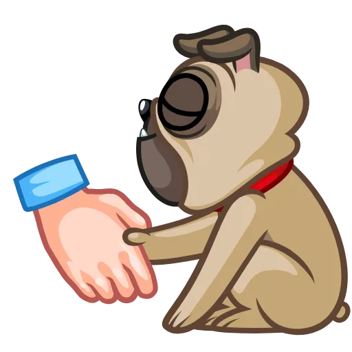 😁 Стикер «Fred the Pug» для Telegram