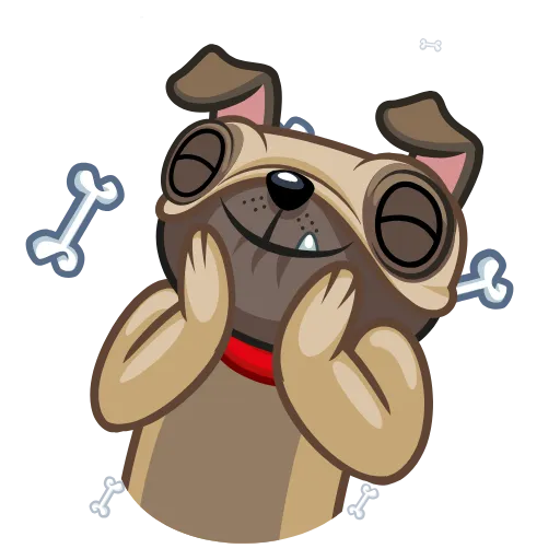 😁 Стикер «Fred the Pug» для Telegram