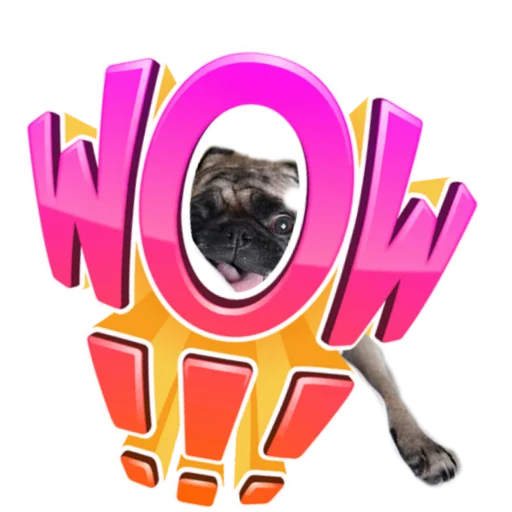 😯 Стикер «PUG» для Telegram