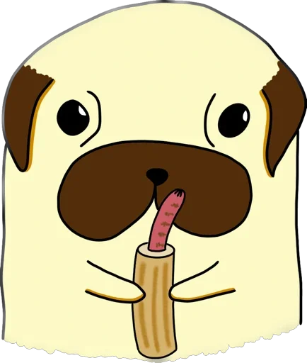 🌭 Стикер «Мопс Геннадий» для Telegram