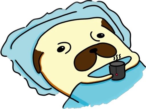 Стикерпак Мопс Геннадий для Telegram — скачать