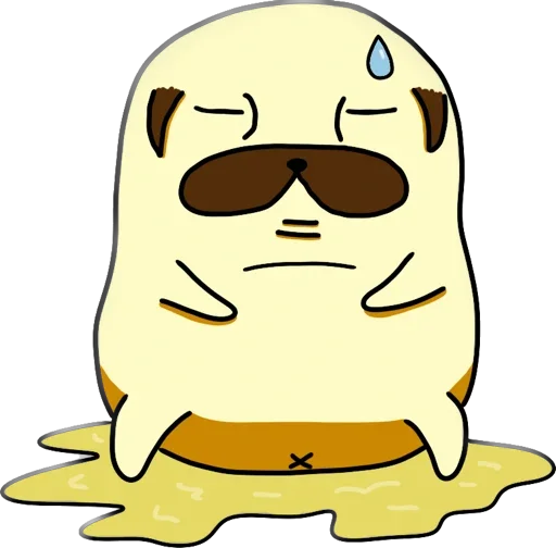 🥲 Стикер «Мопс Геннадий» для Telegram