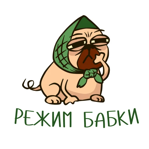 🤔 Стикер «PugPack» для Telegram