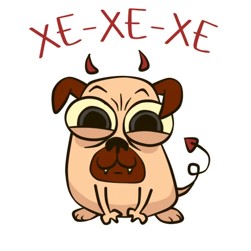 😈 Стикер «PugPack» для Telegram