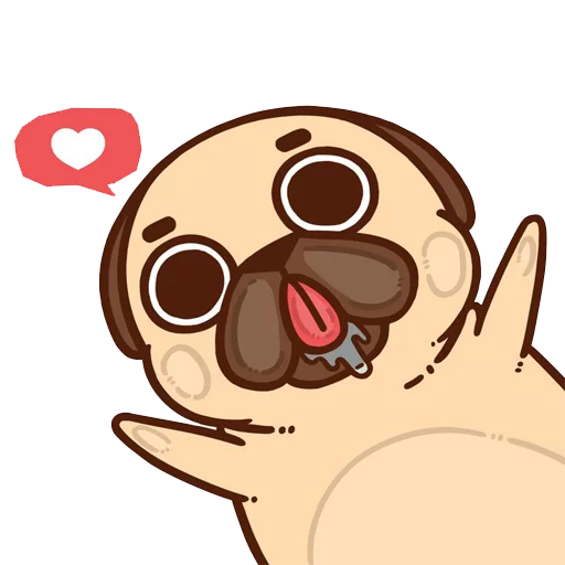 Стикерпак PugliePug для Telegram