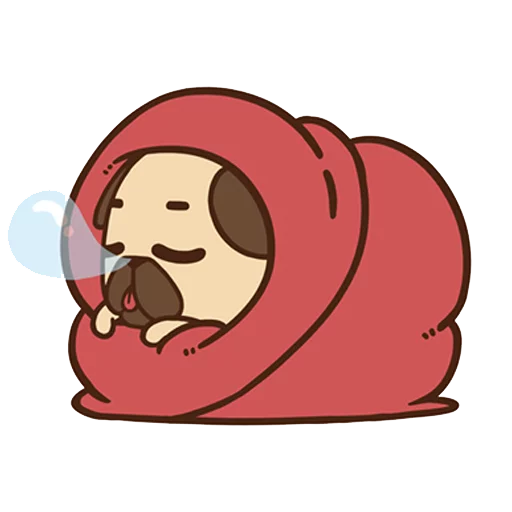 😪 Стикер «PugliePug» для Telegram