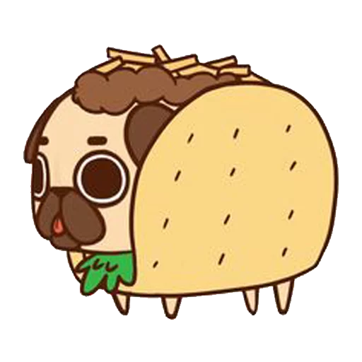 🍎 Стикер «PugliePug» для Telegram