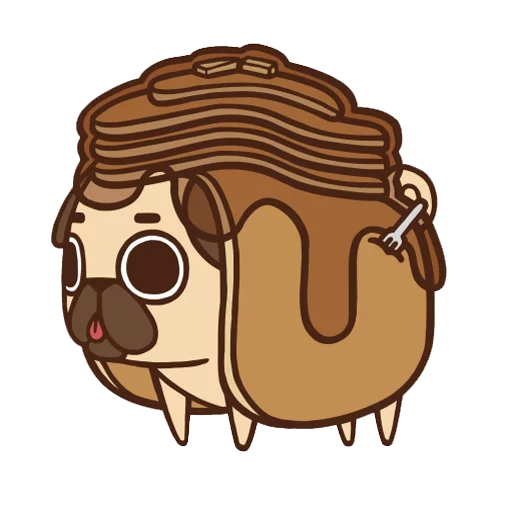 🍮 Стикер «PugliePug» для Telegram