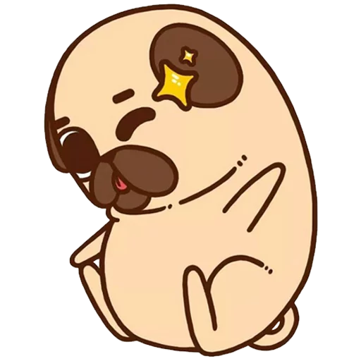 🌟 Стикер «PugliePug» для Telegram