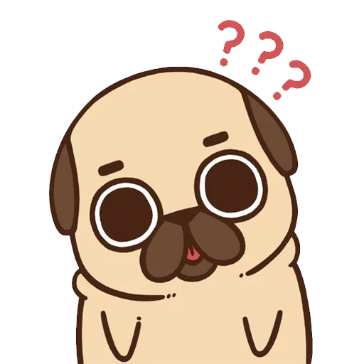 ❓ Стикер «PugliePug» для Telegram