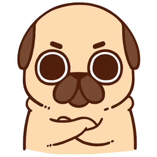 😡 Стикер «PugliePug» для Telegram