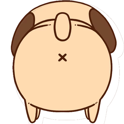 😶 Стикер «PugliePug» для Telegram