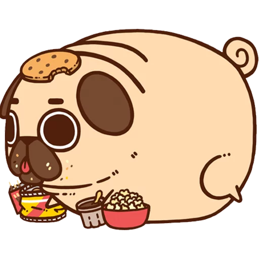 🐖 Стикер «PugliePug» для Telegram