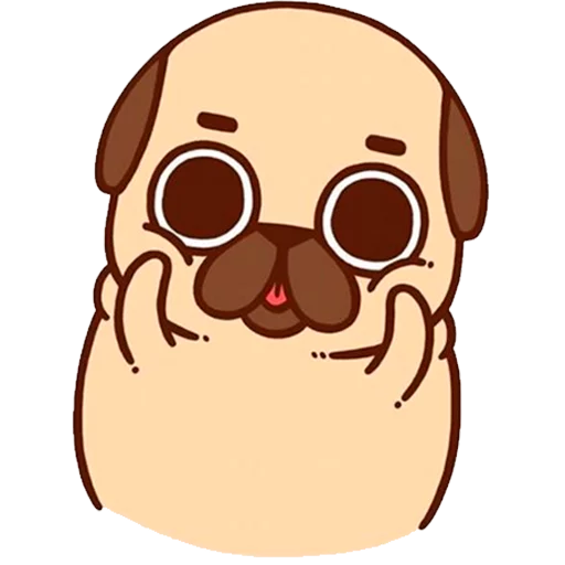 😝 Стикер «PugliePug» для Telegram