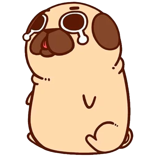 😭 Стикер «PugliePug» для Telegram