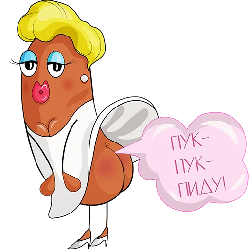 😘 Стикер «Puk-Pukych» для Telegram