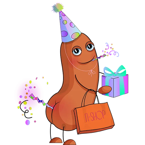 🥳 Стикер «Puk-Pukych» для Telegram