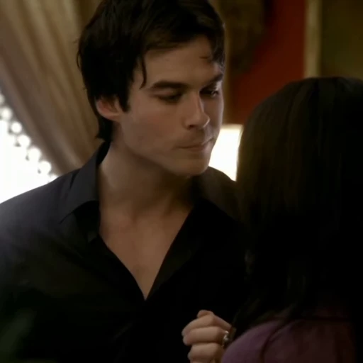 💋 Стикер «damon and hayley» для Telegram
