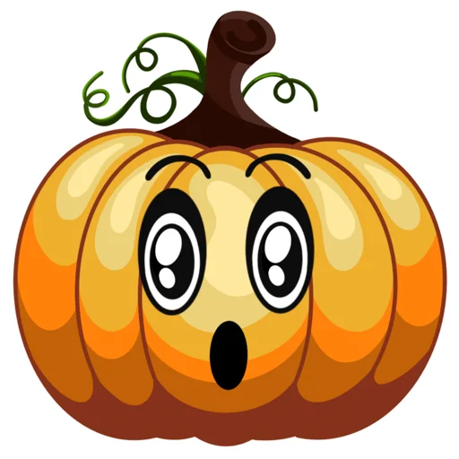 😲 Стикер «Милашка Тыква» для Telegram