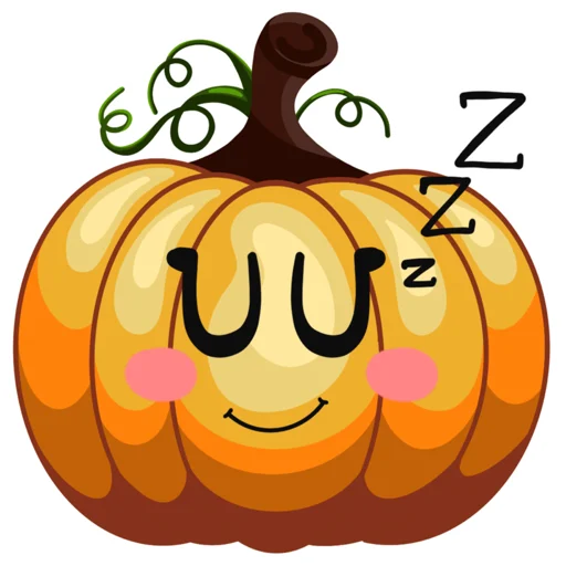 😴 Стикер «Милашка Тыква» для Telegram