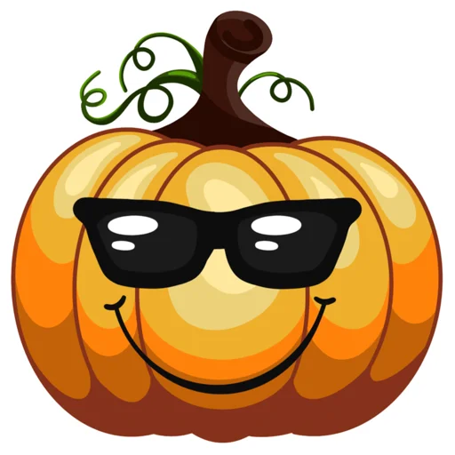 😎 Стикер «Милашка Тыква» для Telegram