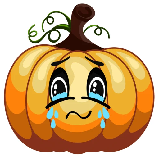 😭 Стикер «Милашка Тыква» для Telegram