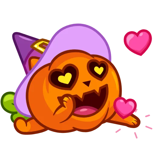 😍 Стикер «Pumpkin Cat» для Telegram