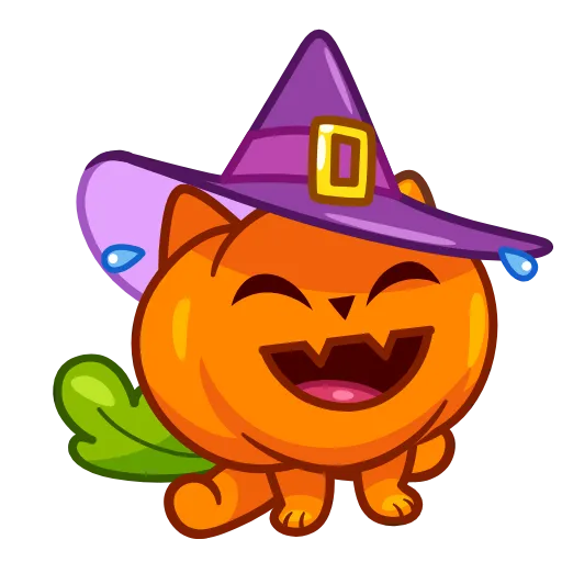 Стикерпак Pumpkin Cat для Telegram
