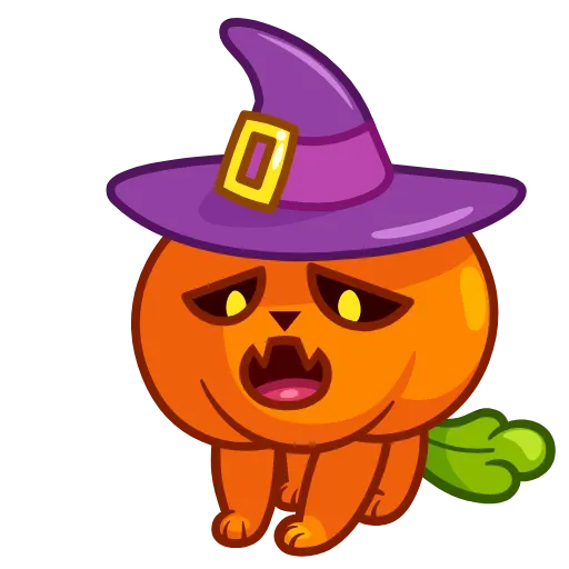 😢 Стикер «Pumpkin Cat» для Telegram