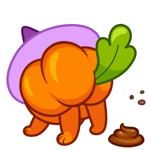 💩 Стикер «Pumpkin Cat» для Telegram