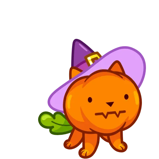 🤯 Стикер «Pumpkin Cat» для Telegram