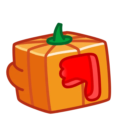 👎 Стикер «Pumpkin Cube» для Telegram