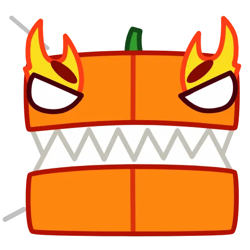 😬 Стикер «Pumpkin Cube» для Telegram