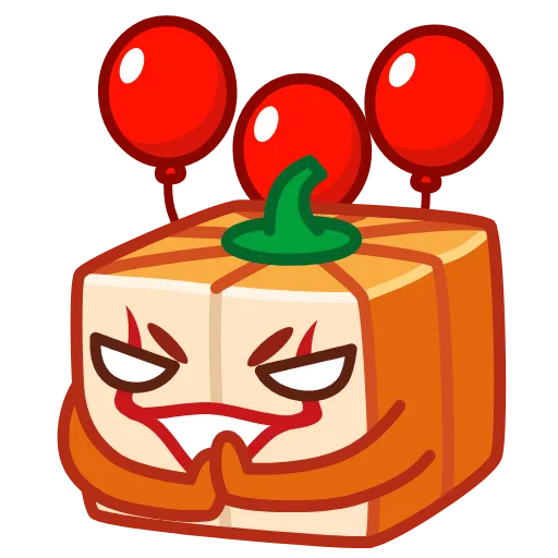 😈 Стикер «Pumpkin Cube» для Telegram