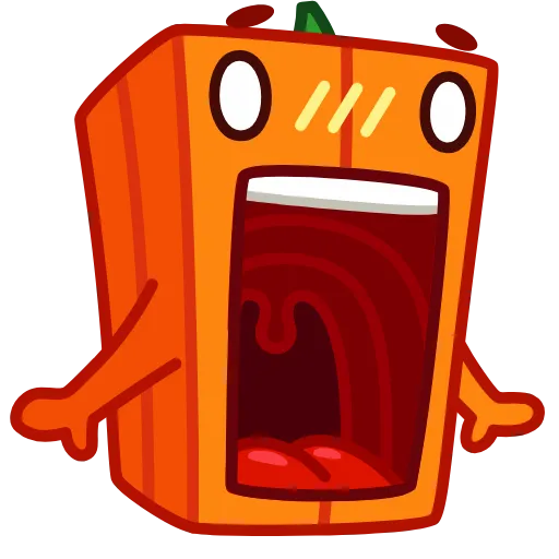 😱 Стикер «Pumpkin Cube» для Telegram