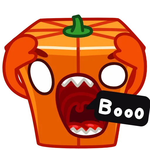 👻 Стикер «Pumpkin Cube» для Telegram