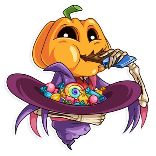 🤤 Стикер «Jack Pumpkinhead» для Telegram