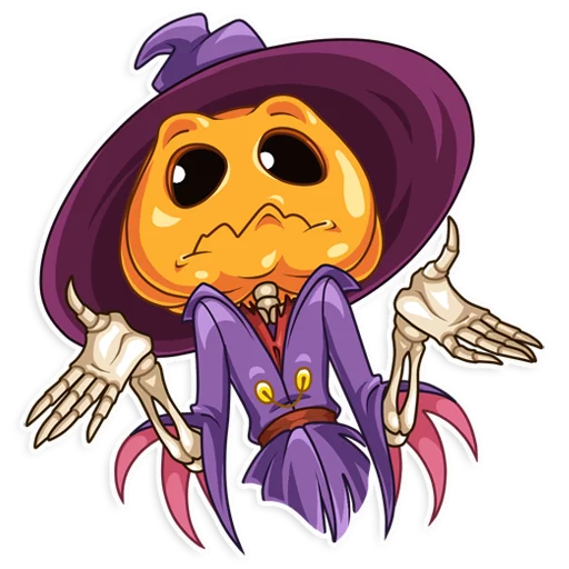 🤷‍♂️ Стикер «Jack Pumpkinhead» для Telegram