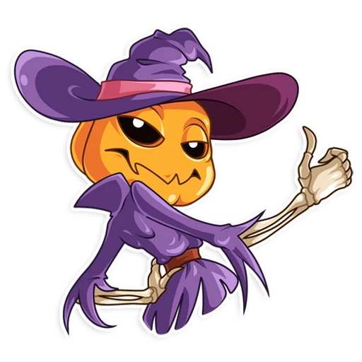 👍 Стикер «Jack Pumpkinhead» для Telegram