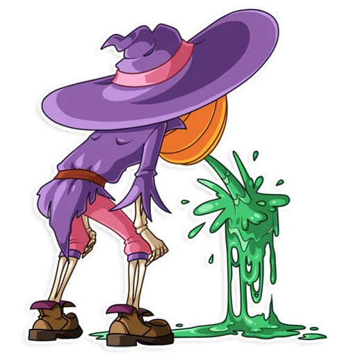 🤮 Стикер «Jack Pumpkinhead» для Telegram