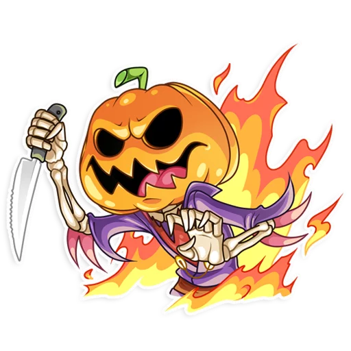 😈 Стикер «Jack Pumpkinhead» для Telegram